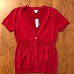 NWT Worthington Short-Sleeve Cardigan